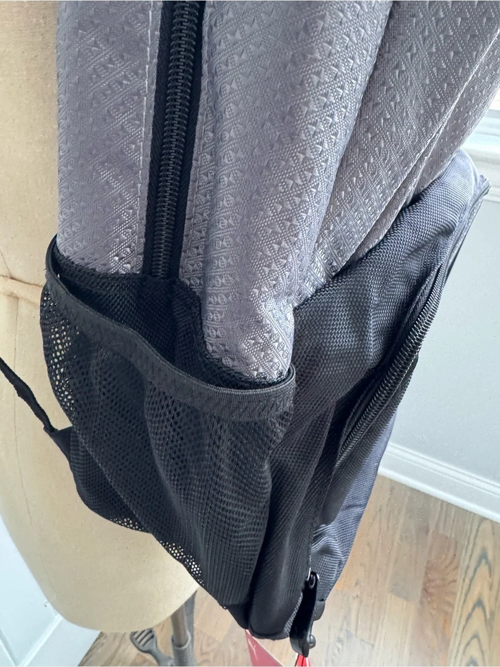 Puma Gray and Black Backpack with Tennis Championship Patch O/S